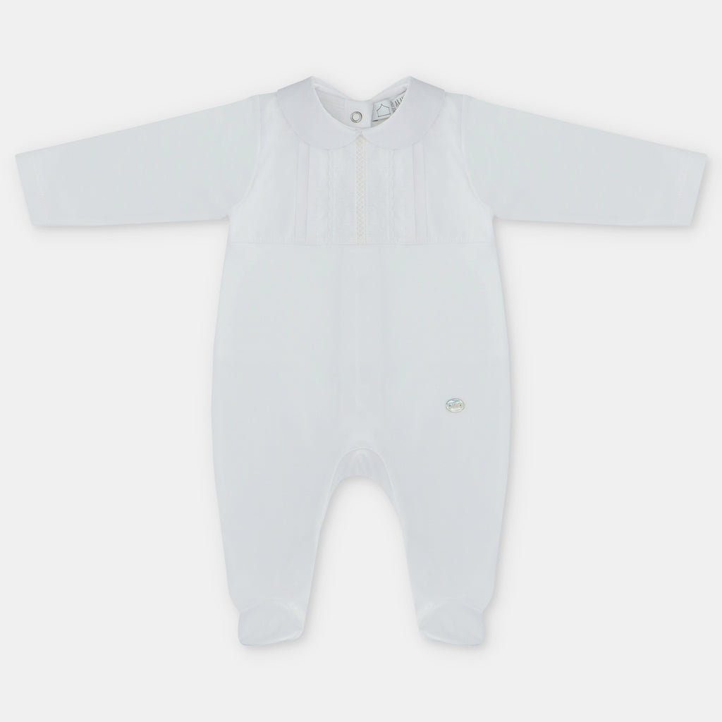 Pelele Pie Interlock "Armony" Blanco