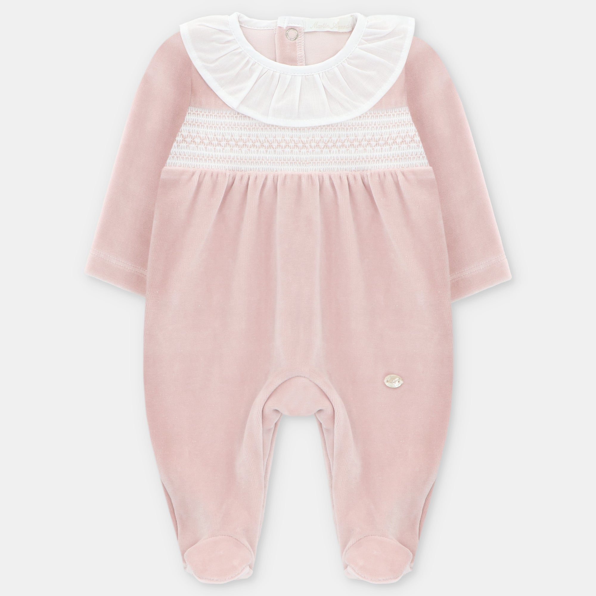 Pelele Terciopelo Smock Niña