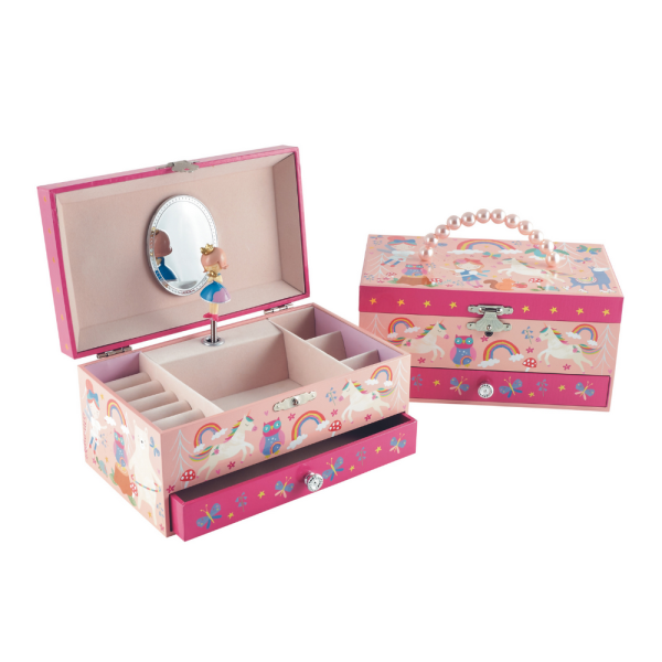 Joyero Musical con Cajón "Hadas Arcoiris"