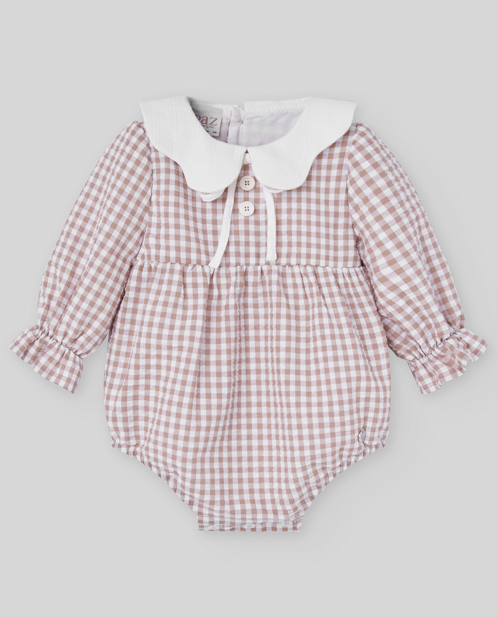 Pelele Corto Cuadro "Setitas"