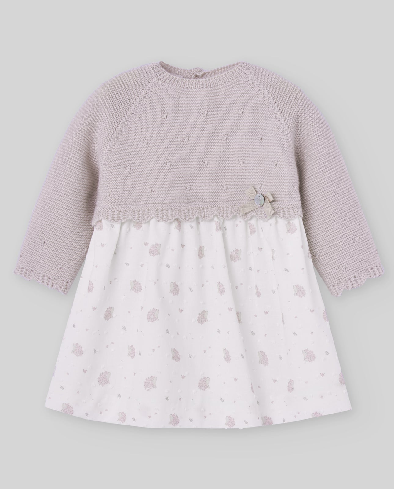 Vestido Mixto "Erizos" Malva