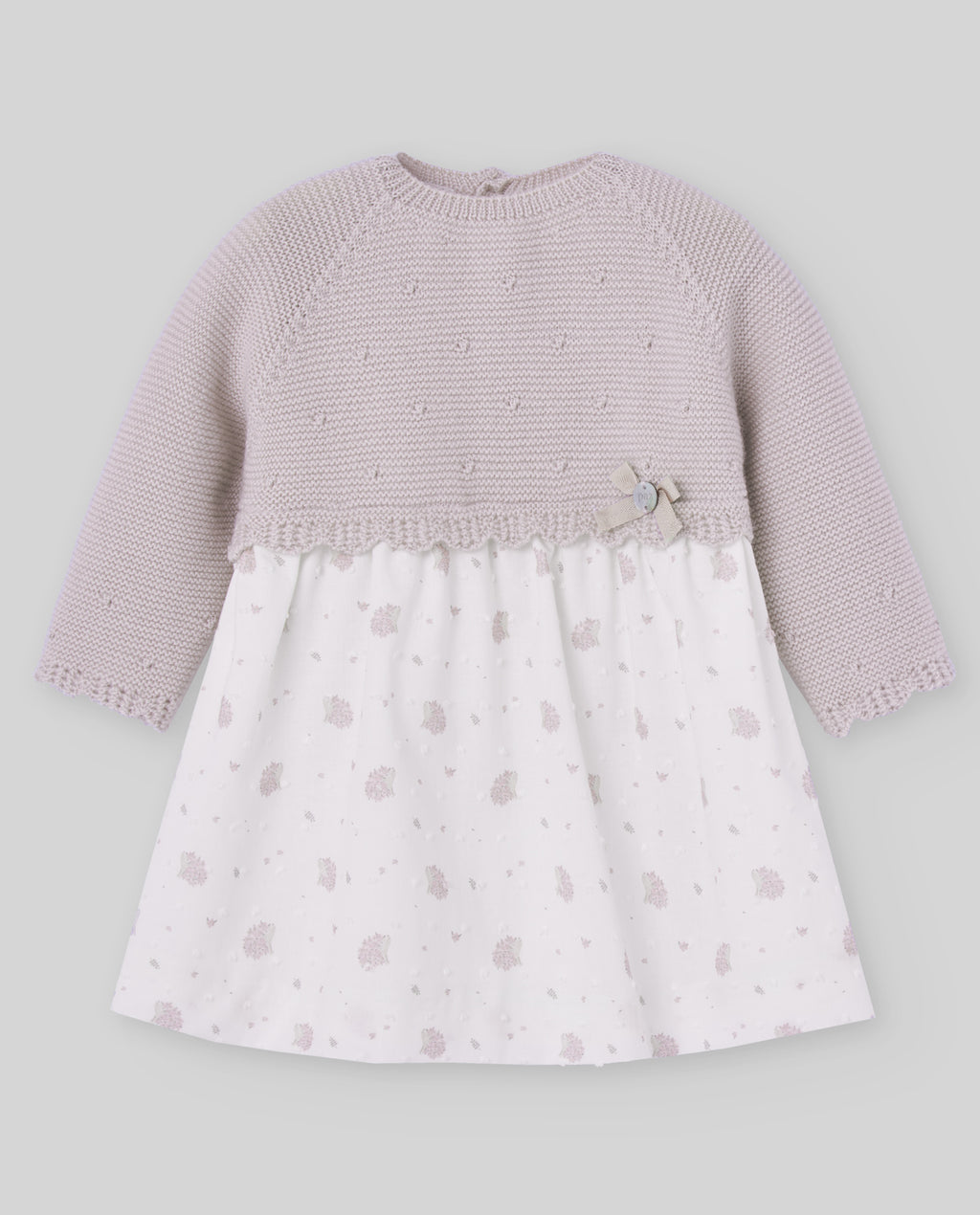 Vestido Mixto "Erizos" Malva