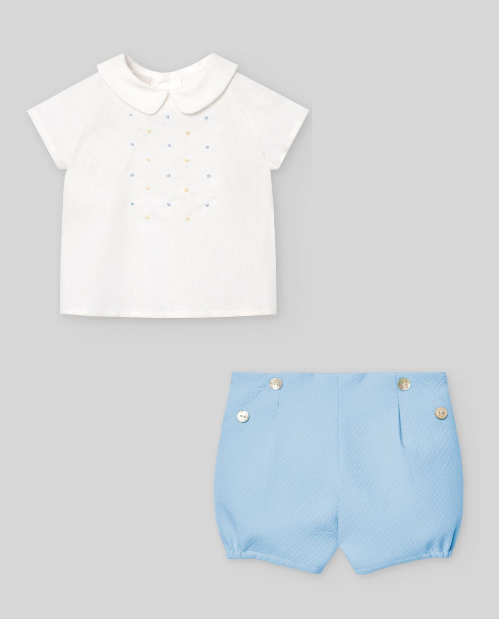 Conjunto Bebé Camisa y Pantalón Corto