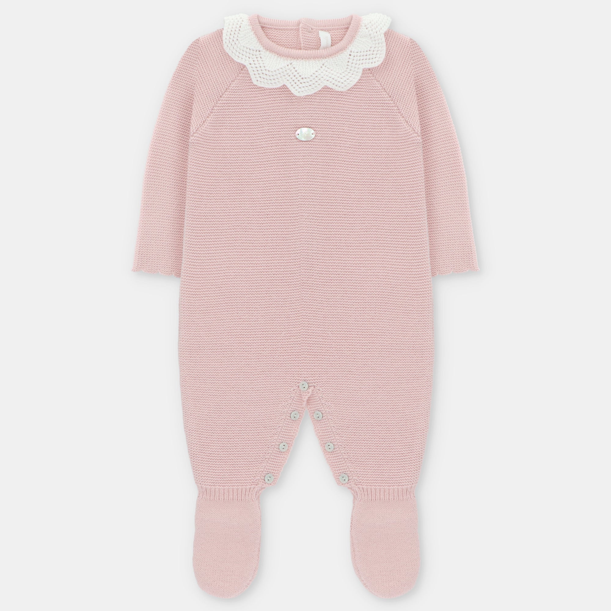 Pelele Punto Leeds Rosa Empolvado