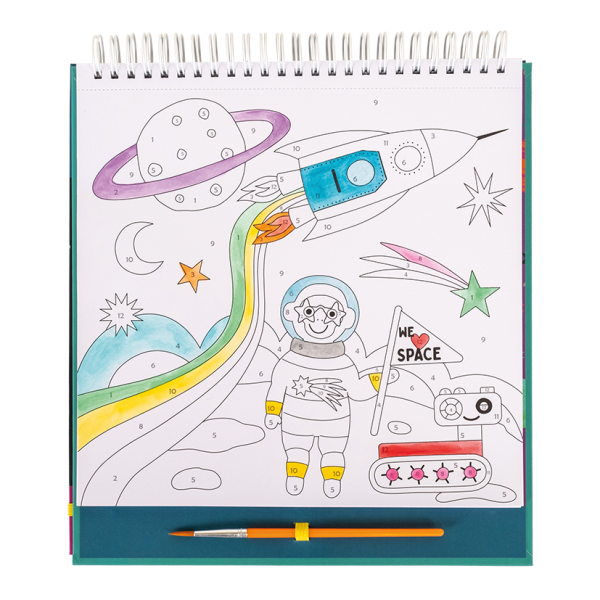 Pinta por número "El Espacio"