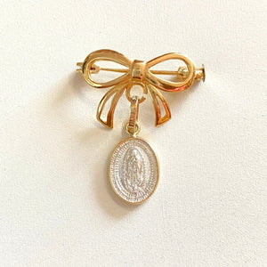 Broche Moño Colita Silueta 14k