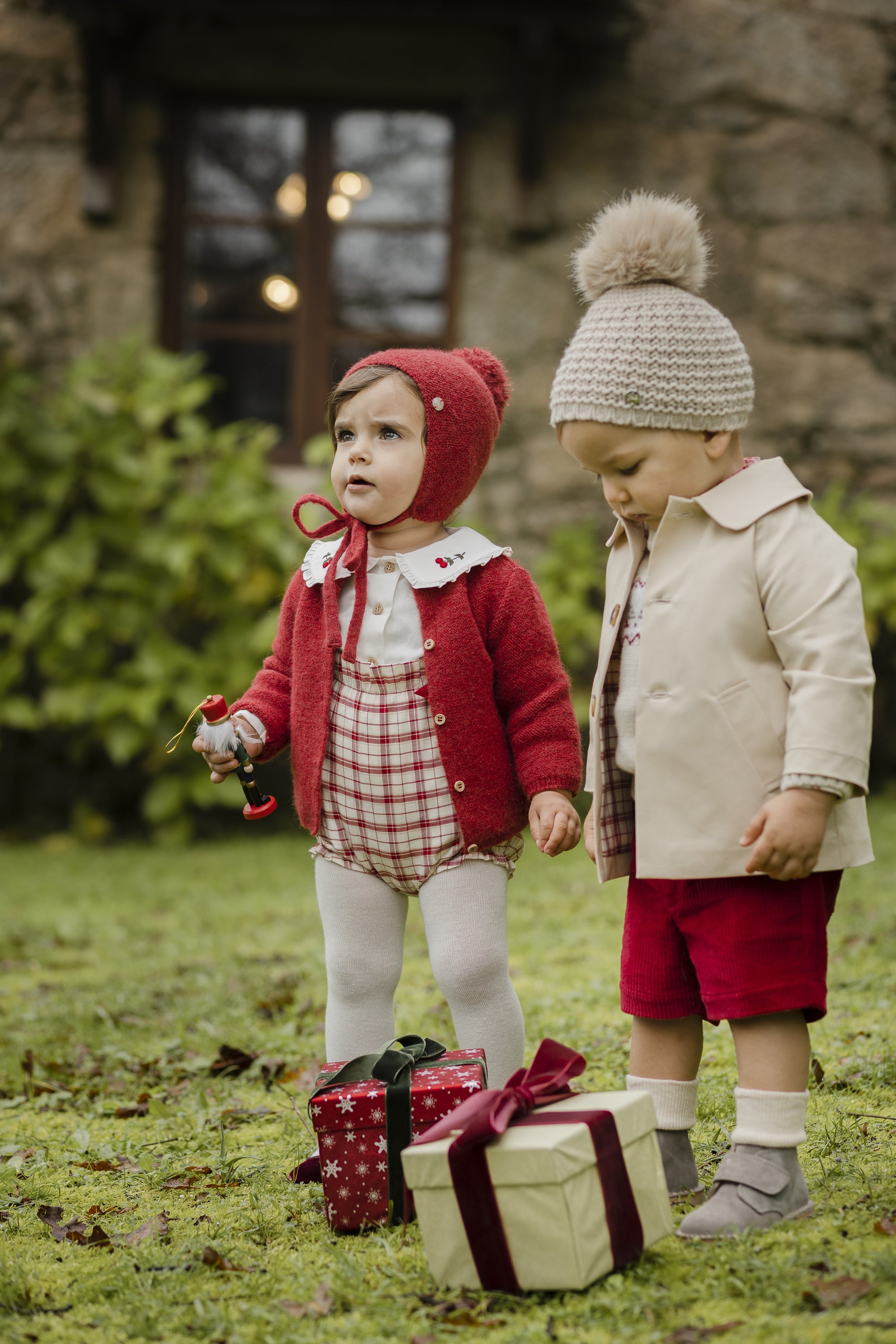 Camisa con Bordado y Ranita Cuadros "Acebo"