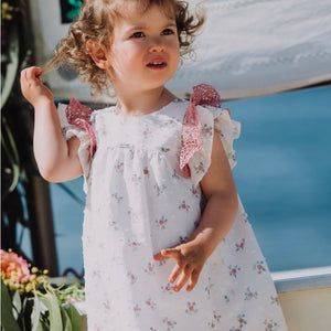 Vestido Flores con Doble Volante