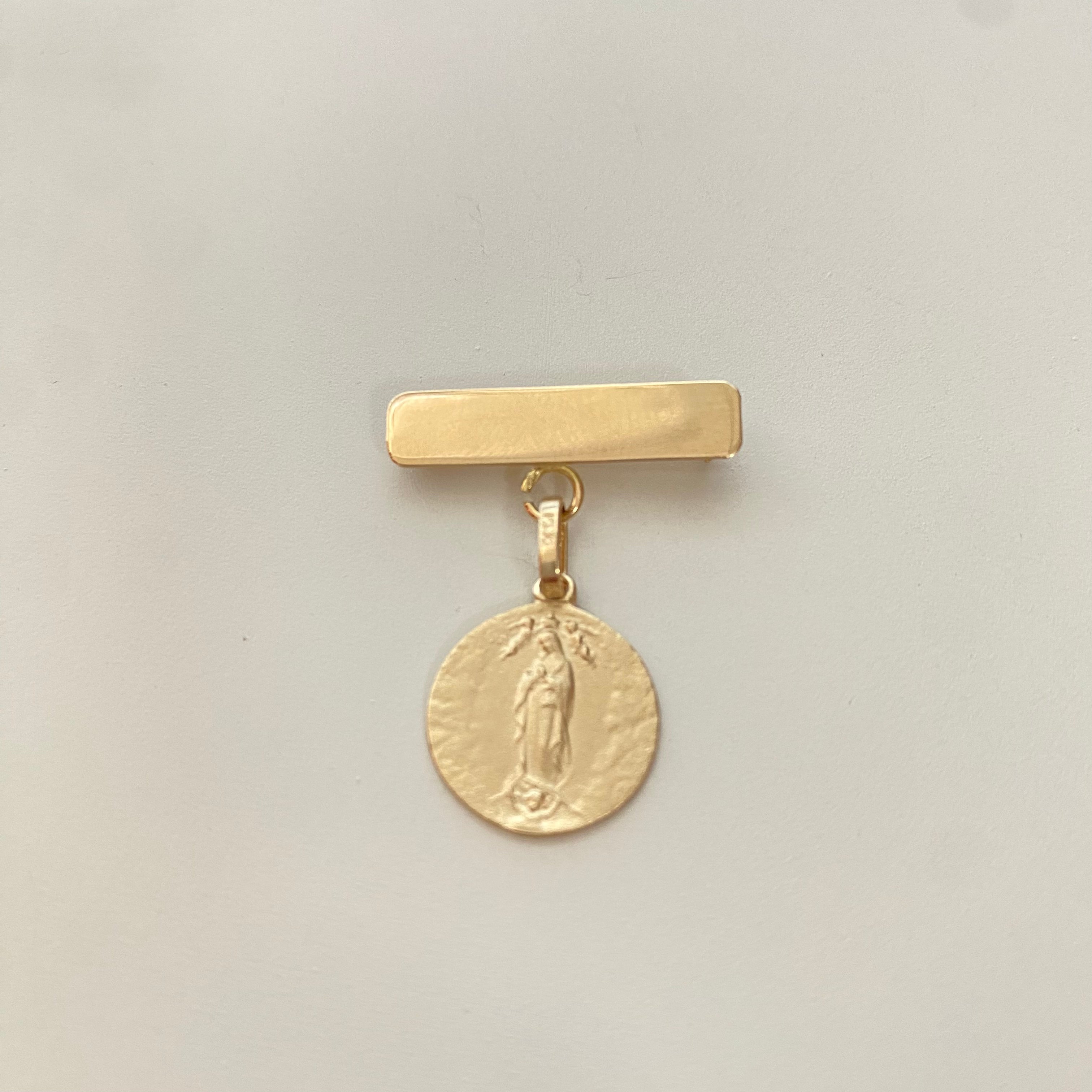 Medalla Virgen Mate 14K