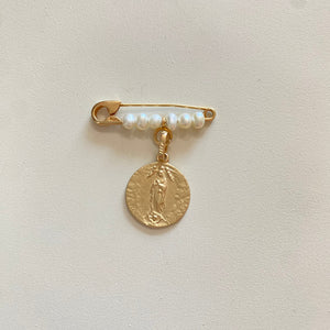 Medalla Virgen Mate 14K