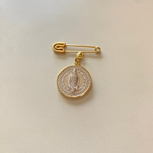 Medalla Plata con Bisel Oro 14K