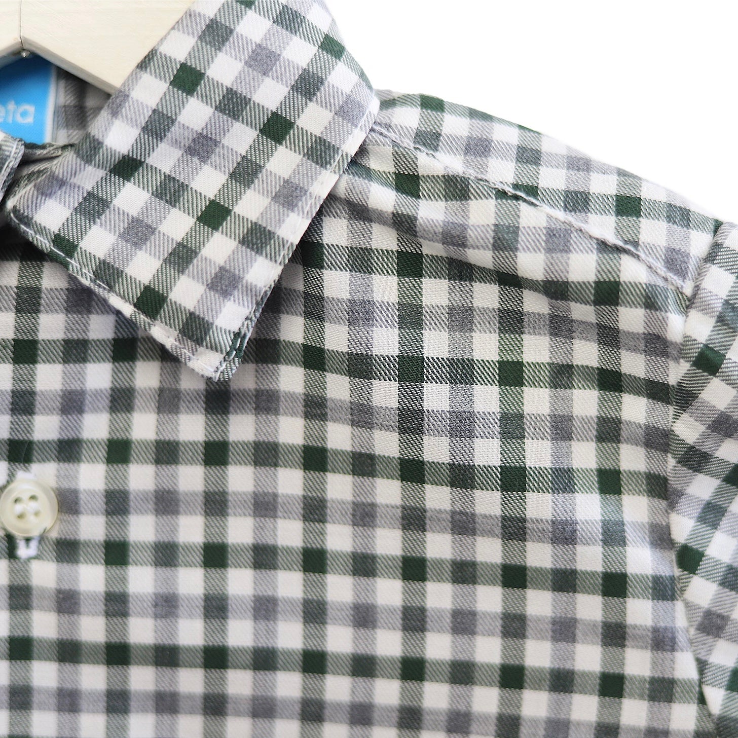 Camisa Cuadros (verde gris)