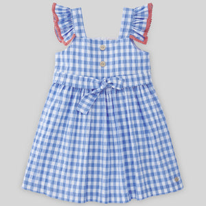 Vestido cuadros "vichy" azul